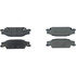 104.09220 by CENTRIC - Posi Quiet Semi-Metallic Brake Pads with Hardware