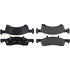 104.09340 by CENTRIC - Posi Quiet Semi-Metallic Brake Pads with Hardware