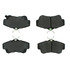 104.08411 by CENTRIC - Posi Quiet Semi-Metallic Brake Pads with Hardware