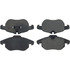 104.09720 by CENTRIC - Posi Quiet Semi-Metallic Brake Pads with Hardware