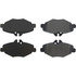 104.09870 by CENTRIC - Posi Quiet Semi-Metallic Brake Pads with Hardware