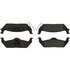 104.10120 by CENTRIC - Posi Quiet Semi-Metallic Brake Pads with Hardware