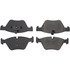 104.10612 by CENTRIC - Posi Quiet Semi-Metallic Brake Pads with Hardware