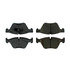 104.10611 by CENTRIC - Posi Quiet Semi-Metallic Brake Pads with Hardware