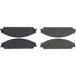 104.10700 by CENTRIC - Posi Quiet Semi-Metallic Brake Pads with Hardware