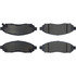 Centric 104.10940 Disc Brake Pad Set Posi Quiet Semi-Metallic Brake Pads with Hardware