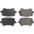 104.11080 by CENTRIC - Posi Quiet Semi-Metallic Brake Pads with Hardware