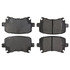 104.11081 by CENTRIC - Posi Quiet Semi-Metallic Brake Pads with Hardware