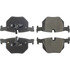 104.11700 by CENTRIC - Posi Quiet Semi-Metallic Brake Pads with Hardware