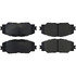 104.12100 by CENTRIC - Posi Quiet Semi-Metallic Brake Pads with Hardware