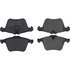 104.12400 by CENTRIC - Posi Quiet Semi-Metallic Brake Pads with Hardware