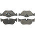 104.12670 by CENTRIC - Posi Quiet Semi-Metallic Brake Pads with Hardware