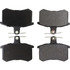 104.02280 by CENTRIC - Posi Quiet Semi-Metallic Brake Pads with Hardware
