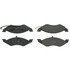 Centric 104.02570 Disc Brake Pad Set Posi Quiet Semi-Metallic Brake Pads with Hardware