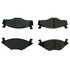 104.02800 by CENTRIC - Posi Quiet Semi-Metallic Brake Pads with Hardware