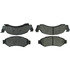 104.00501 by CENTRIC - Posi Quiet Semi-Metallic Brake Pads with Hardware