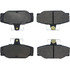 104.03910 by CENTRIC - Posi Quiet Semi-Metallic Brake Pads with Hardware