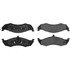 104.04170 by CENTRIC - Posi Quiet Semi-Metallic Brake Pads with Hardware