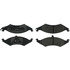 104.04210 by CENTRIC - Posi Quiet Semi-Metallic Brake Pads with Hardware