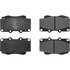 104.04360 by CENTRIC - Posi Quiet Semi-Metallic Brake Pads with Hardware