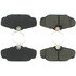 104.06100 by CENTRIC - Posi Quiet Semi-Metallic Brake Pads with Hardware