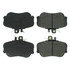 104.06450 by CENTRIC - Posi Quiet Semi-Metallic Brake Pads with Hardware