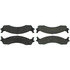 104.06551 by CENTRIC - Posi Quiet Semi-Metallic Brake Pads with Hardware