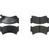 104.06680 by CENTRIC - Posi Quiet Semi-Metallic Brake Pads with Hardware