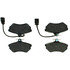 104.06840 by CENTRIC - Posi Quiet Semi-Metallic Brake Pads with Hardware