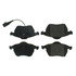 104.06871 by CENTRIC - Posi Quiet Semi-Metallic Brake Pads with Hardware