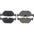 104.06920 by CENTRIC - Posi Quiet Semi-Metallic Brake Pads with Hardware