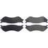 104.07020 by CENTRIC - Posi Quiet Semi-Metallic Brake Pads with Hardware