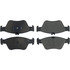 104.07100 by CENTRIC - Posi Quiet Semi-Metallic Brake Pads with Hardware