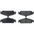 104.07270 by CENTRIC - Posi Quiet Semi-Metallic Brake Pads with Hardware