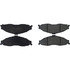 104.07490 by CENTRIC - Posi Quiet Semi-Metallic Brake Pads with Hardware