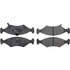 104.07660 by CENTRIC - Posi Quiet Semi-Metallic Brake Pads with Hardware