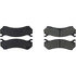 104.07850 by CENTRIC - Posi Quiet Semi-Metallic Brake Pads with Hardware