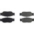 104.08050 by CENTRIC - Posi Quiet Semi-Metallic Brake Pads with Hardware