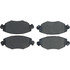 104.09100 by CENTRIC - Posi Quiet Semi-Metallic Brake Pads