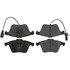 104.09150 by CENTRIC - Posi Quiet Semi-Metallic Brake Pads with Hardware