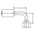 Dayco 118022 Hydraulic Coupling / Adapter SB08-08FA90T