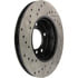 Centric 127.34029CL Disc Brake Rotor Sportstop Cryo Drilled & Slotted Rotor, Left