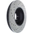 Centric 127.34077CL Disc Brake Rotor Sportstop Cryo Drilled & Slotted Rotor, Left