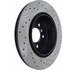 127.34131R by CENTRIC - Slotted Drilled Rotor