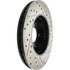 127.65107R by CENTRIC - Slotted Drilled Rotor