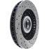 Centric 127.67028R Disc Brake Rotor and Hub Assembly Slotted Drilled Rotor