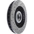 Centric 127.67028L Disc Brake Rotor and Hub Assembly Slotted Drilled Rotor