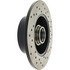 Centric 128.33048R Disc Brake Rotor and Hub Assembly Cross Drilled Rotor