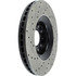 Centric 128.33096L Disc Brake Rotor Cross Drilled Rotor
