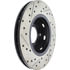 Centric 127.39027CL Disc Brake Rotor Sportstop Cryo Drilled & Slotted Rotor, Left